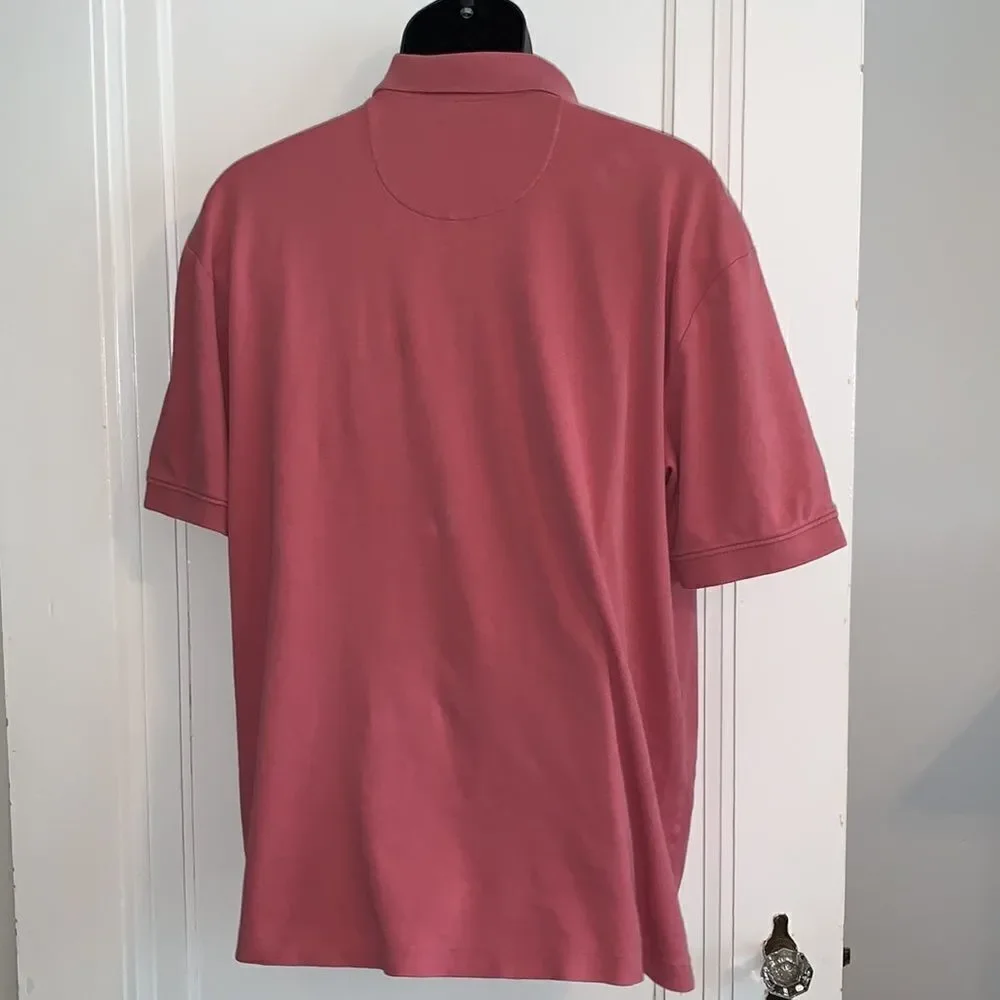 G.H. Bass & Co.‎ pink cotton polo shirt